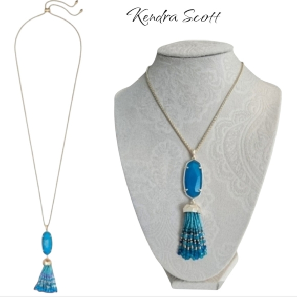 NWT Kendra Scott Eva in Aqua Howlite Necklace